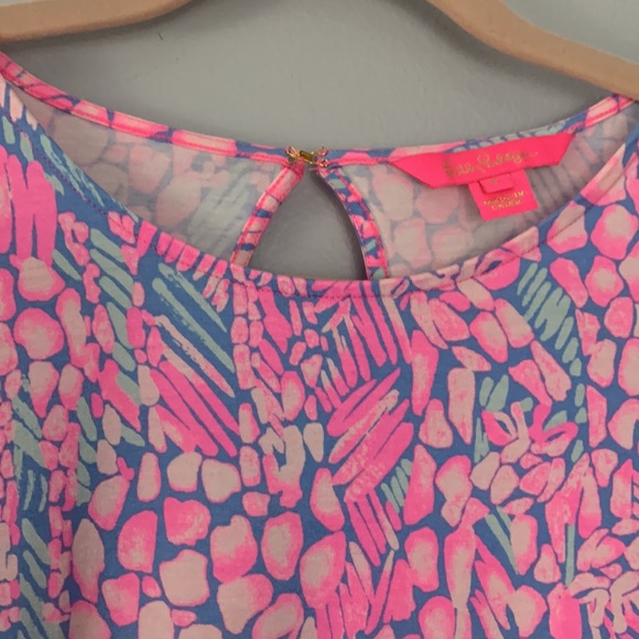 Lilly Pulitzer Small Britton Puff Sleeve Dress in Pink Sorbet - Picture 4 of 14